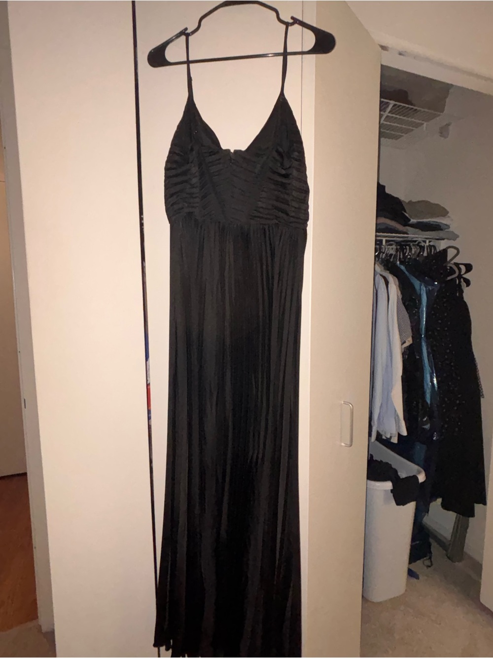 Petal & Pup Black Pleated Slip Dress - Picture 5 of 6